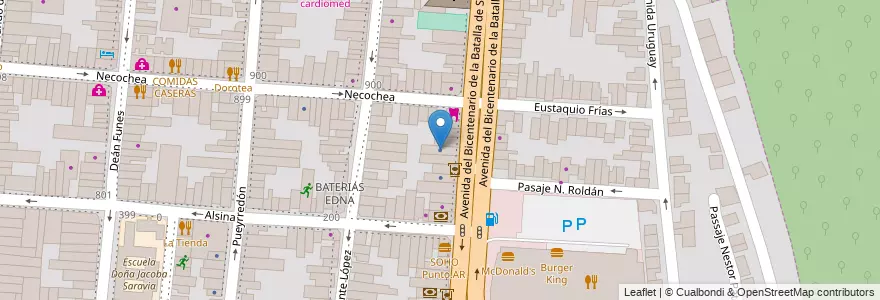 Mapa de ubicacion de seguros ZURICH en アルゼンチン, サルタ州, Capital, Municipio De Salta, Salta.