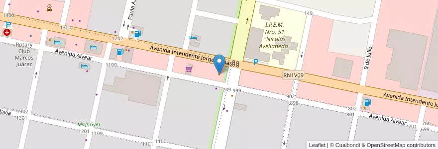 Mapa de ubicacion de Sei Tu en アルゼンチン, コルドバ州, Departamento Marcos Juárez, Pedanía Espinillos, Municipio De Marcos Juárez.