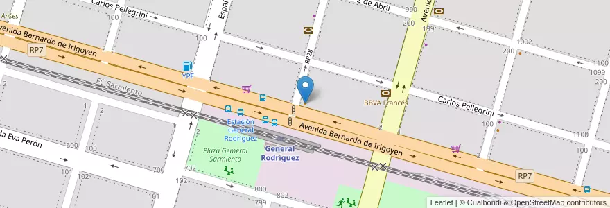 Mapa de ubicacion de Sei Tu en Arjantin, Buenos Aires, Partido De General Rodríguez.