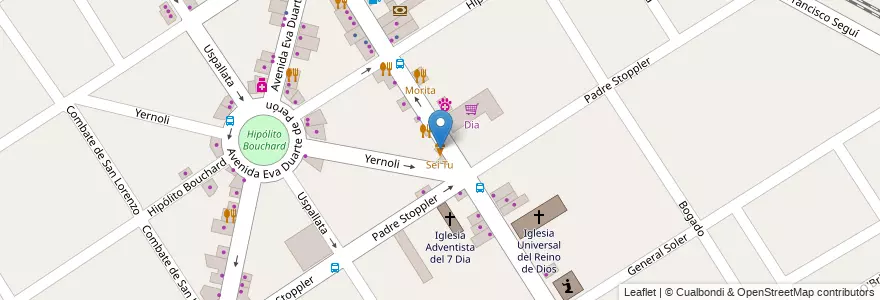 Mapa de ubicacion de Sei Tu en Arjantin, Buenos Aires, Partido De Malvinas Argentinas, Grand Bourg.