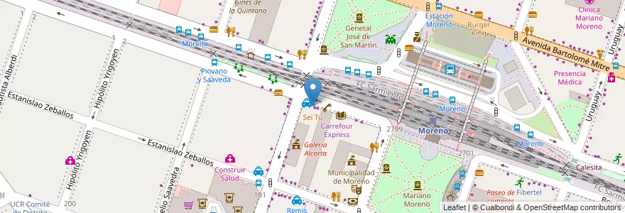 Mapa de ubicacion de Sei Tu en 阿根廷, 布宜诺斯艾利斯省, Partido De Moreno, Moreno.