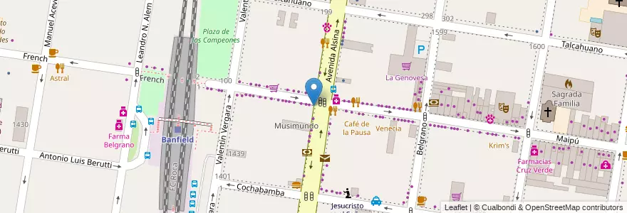 Mapa de ubicacion de Sei-Tu en Argentine, Province De Buenos Aires, Partido De Lomas De Zamora, Banfield.