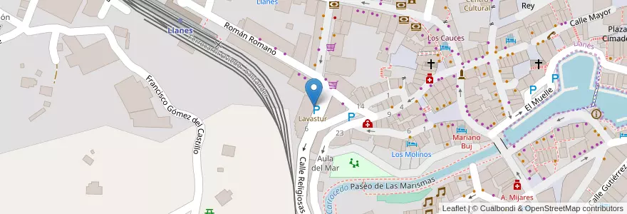 Mapa de ubicacion de Self Service en スペイン.