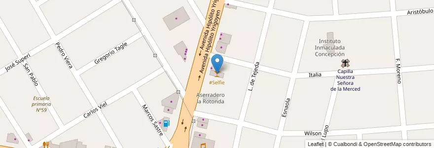 Mapa de ubicacion de #Selfie en Argentina, Buenos Aires, Partido De Almirante Brown, Burzaco.