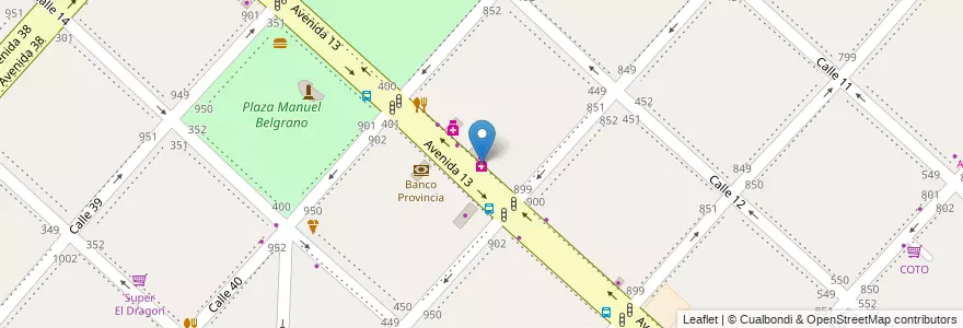 Mapa de ubicacion de Sella, Casco Urbano en アルゼンチン, ブエノスアイレス州, Partido De La Plata, La Plata.