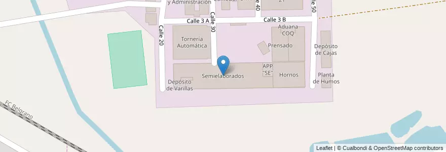 Mapa de ubicacion de Semielaborados en الأرجنتين, بوينس آيرس, Partido Del Pilar, Villa Rosa.