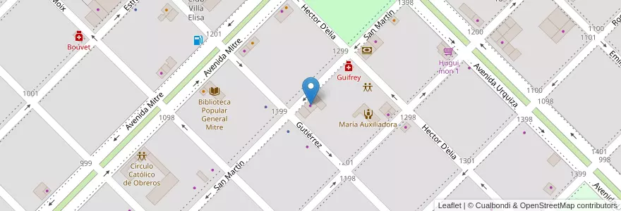 Mapa de ubicacion de Semillería Jose María Roude en アルゼンチン, エントレ・リオス州, Departamento Colón, Distrito Segundo, Villa Elisa, Villa Elisa.