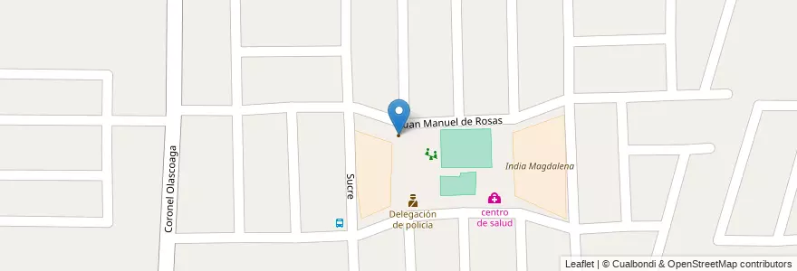 Mapa de ubicacion de Semillitas en アルゼンチン, チリ, メンドーサ州, Departamento Las Heras, Distrito El Resguardo.