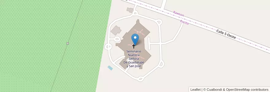 Mapa de ubicacion de Seminario Nuestra Señora De Guadalupe y San Jose en Аргентина, Сан-Хуан, Чили, Pocito.