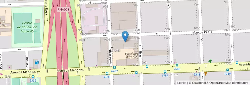 Mapa de ubicacion de Semtur en アルゼンチン, サンタフェ州, Departamento Rosario, Municipio De Rosario, ロサリオ.