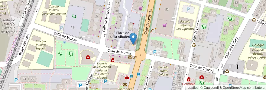 Mapa de ubicacion de Señorío de Fuenlabrada en 西班牙, Comunidad De Madrid, Comunidad De Madrid, Área Metropolitana De Madrid Y Corredor Del Henares, Fuenlabrada.