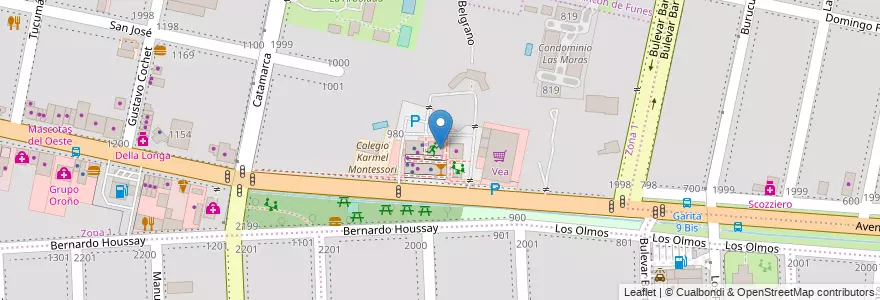 Mapa de ubicacion de Senpai Sushi en Argentinien, Santa Fe, Departamento Rosario, Municipio De Funes, Funes.