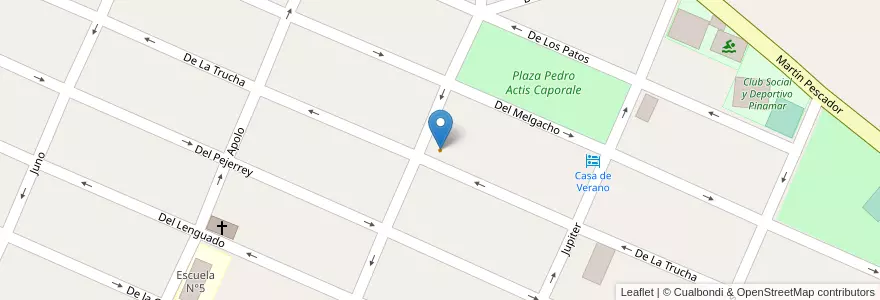 Mapa de ubicacion de Sensacion Gourmet en Argentinië, Buenos Aires, Partido De Pinamar.
