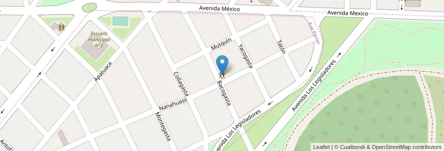 Mapa de ubicacion de Se.Pa.Ve.Eva Perón en Аргентина, Катамарка, Departamento Capital, Municipio De San Fernando Del Valle De Catamarca, San Fernando Del Valle De Catamarca.