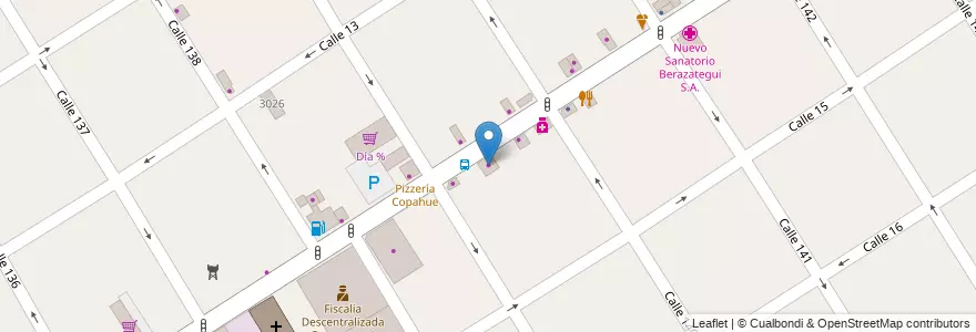 Mapa de ubicacion de Sepelios Avelar en Argentina, Buenos Aires, Partido De Berazategui, Berazategui.