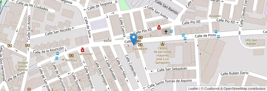 Mapa de ubicacion de Ser Madrid Sur en إسبانيا, منطقة مدريد, منطقة مدريد, Área Metropolitana De Madrid Y Corredor Del Henares, بارلا.