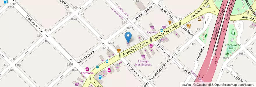 Mapa de ubicacion de Seren 7, Parque Avellaneda en Argentina, Ciudad Autónoma De Buenos Aires, Comuna 7, Buenos Aires.