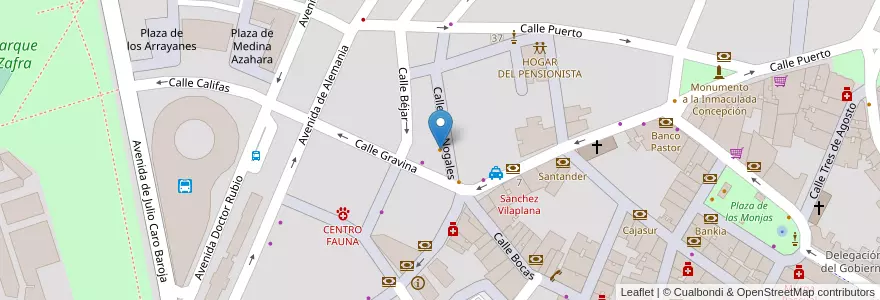 Mapa de ubicacion de Seronuba en 西班牙, 安达鲁西亚, Huelva, Comarca Metropolitana De Huelva, Huelva.