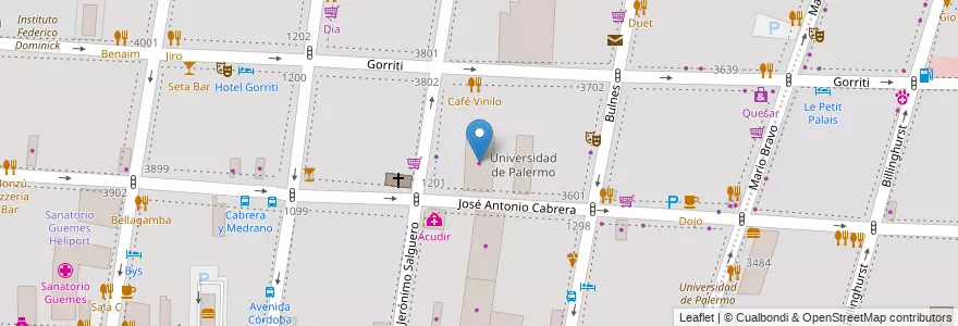 Mapa de ubicacion de Serra Lima, Palermo en 阿根廷, Ciudad Autónoma De Buenos Aires, 布宜诺斯艾利斯.