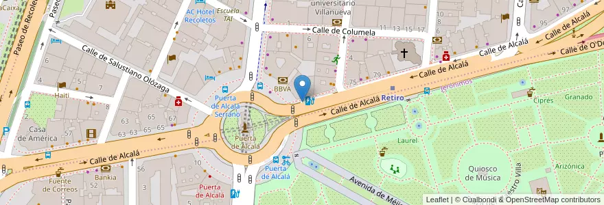 Mapa de ubicacion de Serrano Park en Spain, Community Of Madrid, Community Of Madrid, Área Metropolitana De Madrid Y Corredor Del Henares, Madrid.