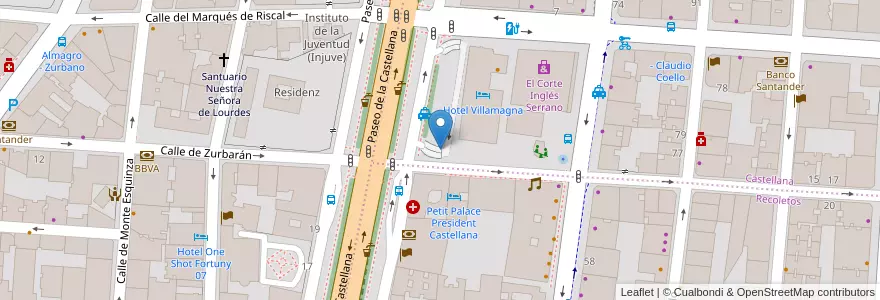 Mapa de ubicacion de Serranopark II exit en Spagna, Comunidad De Madrid, Comunidad De Madrid, Área Metropolitana De Madrid Y Corredor Del Henares, Madrid.