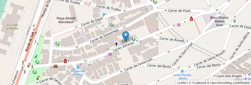 Mapa de ubicacion de Servei d'informació i atenció a les dones (SIAD) de Barcelona - Horta-Guinardó en スペイン, カタルーニャ州, Barcelona, バルサルネス, Barcelona.