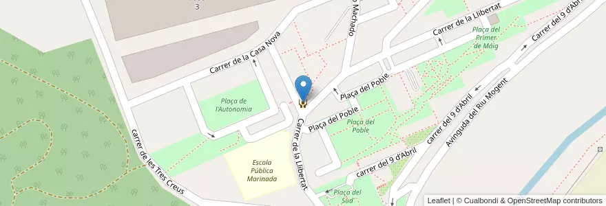Mapa de ubicacion de Servei d'informació i atenció a les dones (SIAD) de Montornès del Vallès en Испания, Каталония, Барселона, Вальес-Орьенталь, Montornès Del Vallès.