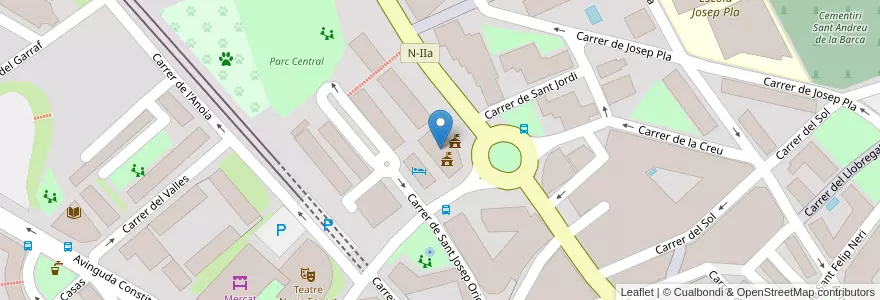 Mapa de ubicacion de Servei d'informació i atenció a les dones (SIAD) de Sant Andreu de la Barca en スペイン, カタルーニャ州, Barcelona, Baix Llobregat, Sant Andreu De La Barca.