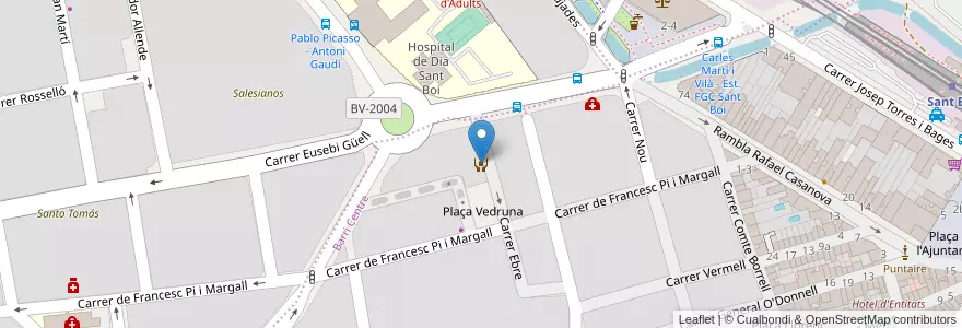Mapa de ubicacion de Servei d'informació i atenció a les dones (SIAD) de Sant Boi de Llobregat en Испания, Каталония, Барселона, Баш-Льобрегат, Sant Boi De Llobregat.