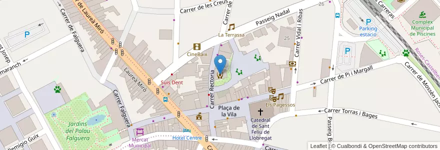 Mapa de ubicacion de Servei d'informació i atenció a les dones (SIAD) de Sant Feliu de Llobregat en إسبانيا, كتالونيا, برشلونة, Baix Llobregat, Sant Feliu De Llobregat.