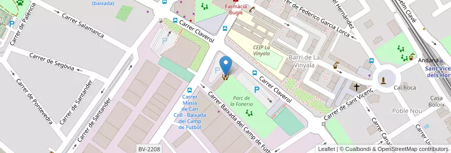 Mapa de ubicacion de Servei d'informació i atenció a les dones (SIAD) de Sant Vicenç dels Horts en 西班牙, Catalunya, Barcelona, Baix Llobregat, Sant Vicenç Dels Horts.