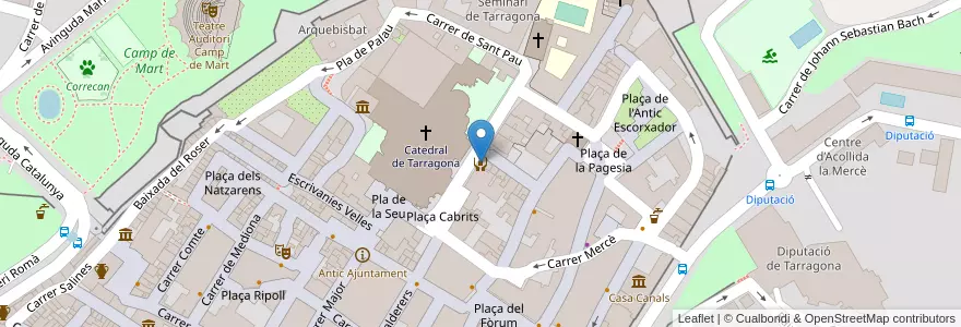 Mapa de ubicacion de Servei d'informació i atenció a les dones (SIAD) del Tarragonès en スペイン, カタルーニャ州, Tarragona, Tarragonès, タラゴナ.