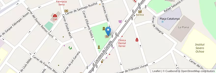 Mapa de ubicacion de Servei d'informació i atenció a les dones (SIAD) d'Esplugues de Llobregat en Spanje, Catalonië, Barcelona, Baix Llobregat, Esplugues De Llobregat.