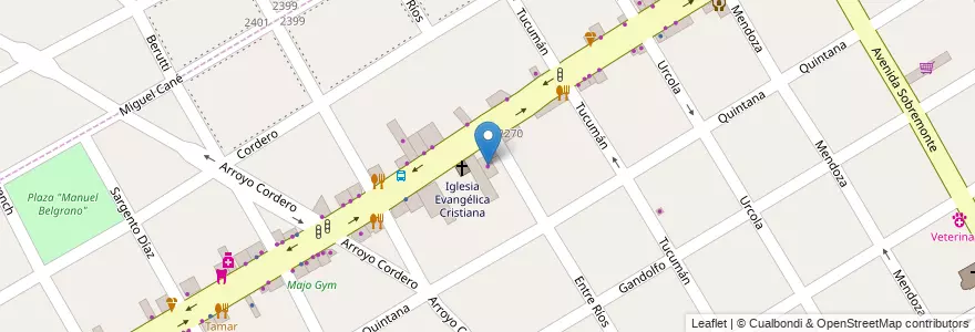 Mapa de ubicacion de Servi-Car en Arjantin, Buenos Aires, Partido De San Fernando, Victoria.