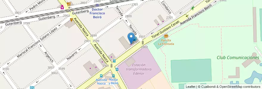 Mapa de ubicacion de Service Post Venta, Agronomia en الأرجنتين, Ciudad Autónoma De Buenos Aires, Buenos Aires, Comuna 11, Comuna 15.