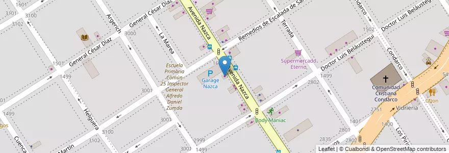 Mapa de ubicacion de Servicio Integral, Villa Santa Rita en 阿根廷, Ciudad Autónoma De Buenos Aires, 布宜诺斯艾利斯, Comuna 11.