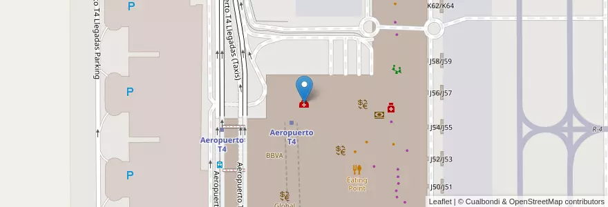 Mapa de ubicacion de Servicio médico en Испания, Мадрид, Мадрид, Área Metropolitana De Madrid Y Corredor Del Henares, Мадрид.