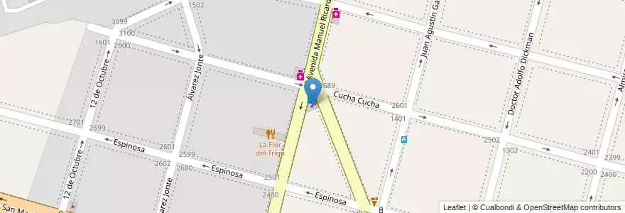 Mapa de ubicacion de ServiCompras, La Paternal en Argentinien, Ciudad Autónoma De Buenos Aires, Buenos Aires.