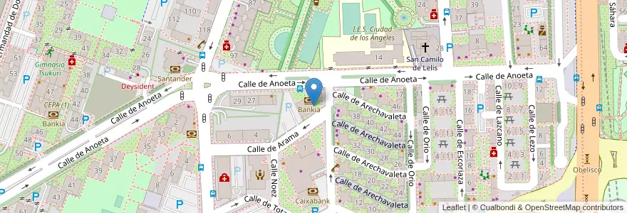 Mapa de ubicacion de Servired en 西班牙, Comunidad De Madrid, Comunidad De Madrid, Área Metropolitana De Madrid Y Corredor Del Henares, Madrid.