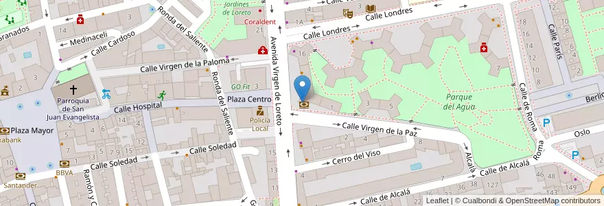 Mapa de ubicacion de Servired en إسبانيا, منطقة مدريد, منطقة مدريد, Área Metropolitana De Madrid Y Corredor Del Henares, Torrejón De Ardoz.