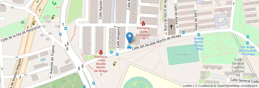 Mapa de ubicacion de Servired en Spanien, Autonome Gemeinschaft Madrid, Autonome Gemeinschaft Madrid, Área Metropolitana De Madrid Y Corredor Del Henares, Madrid.
