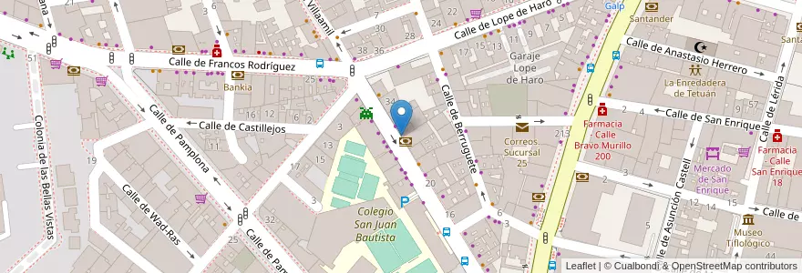 Mapa de ubicacion de Servired en Испания, Мадрид, Мадрид, Área Metropolitana De Madrid Y Corredor Del Henares, Мадрид.
