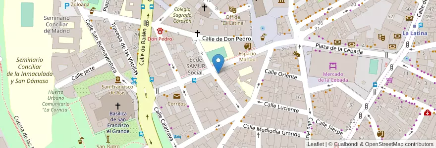 Mapa de ubicacion de Servired en スペイン, マドリード州, Comunidad De Madrid, Área Metropolitana De Madrid Y Corredor Del Henares, Madrid.