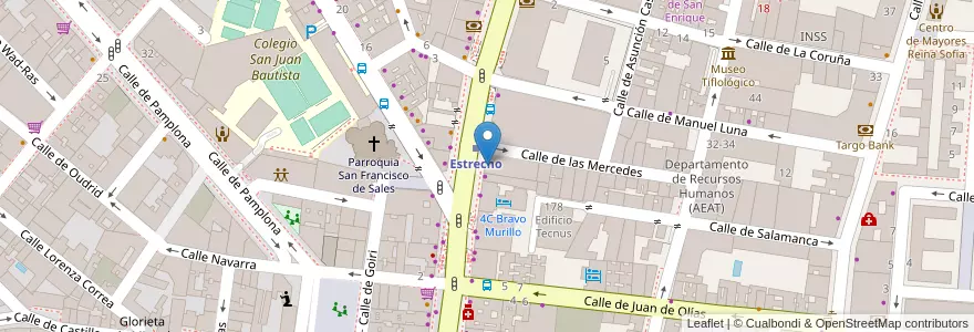 Mapa de ubicacion de Servired en Spanien, Autonome Gemeinschaft Madrid, Autonome Gemeinschaft Madrid, Área Metropolitana De Madrid Y Corredor Del Henares, Madrid.