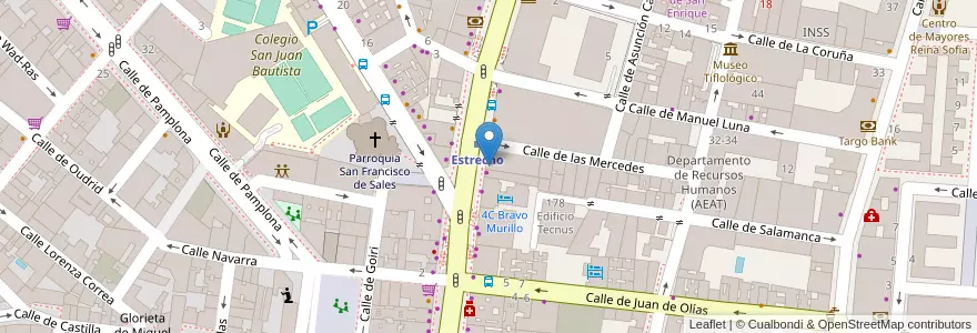 Mapa de ubicacion de Servired en Испания, Мадрид, Мадрид, Área Metropolitana De Madrid Y Corredor Del Henares, Мадрид.