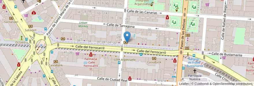 Mapa de ubicacion de Servired en Spanje, Comunidad De Madrid, Comunidad De Madrid, Área Metropolitana De Madrid Y Corredor Del Henares, Madrid.