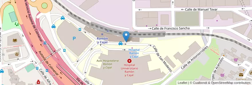 Mapa de ubicacion de Servired en Spagna, Comunidad De Madrid, Comunidad De Madrid, Área Metropolitana De Madrid Y Corredor Del Henares, Madrid.