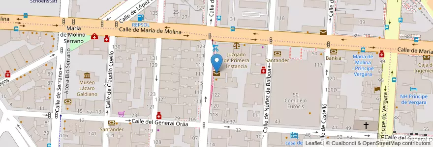 Mapa de ubicacion de Seur en إسبانيا, منطقة مدريد, منطقة مدريد, Área Metropolitana De Madrid Y Corredor Del Henares, مدريد.