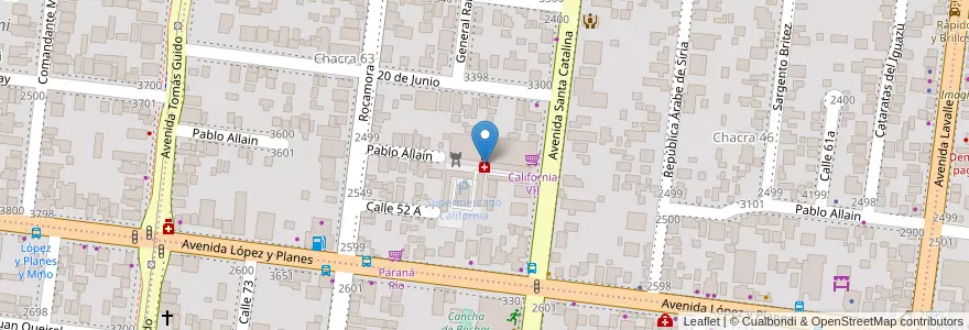 Mapa de ubicacion de Seven en 아르헨티나, Misiones, Departamento Capital, Municipio De Posadas, Posadas.