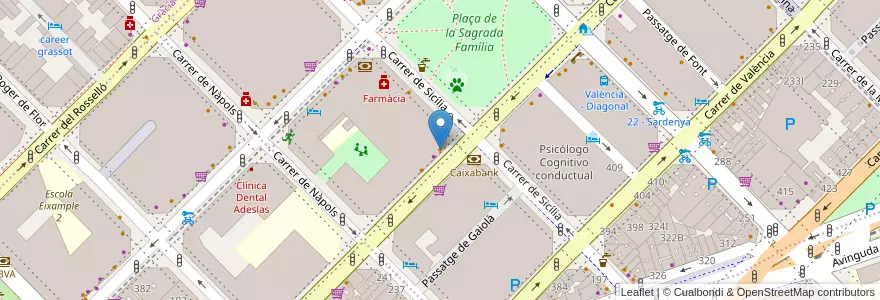 Mapa de ubicacion de Seven Days en İspanya, Catalunya, Barcelona, Barcelonès, Barcelona.